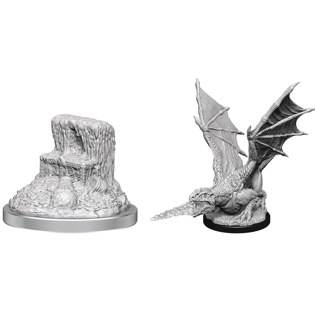 WizKids Dungeons And Dragons White Dragon Wrymling Nolzur's Marvelous Figure