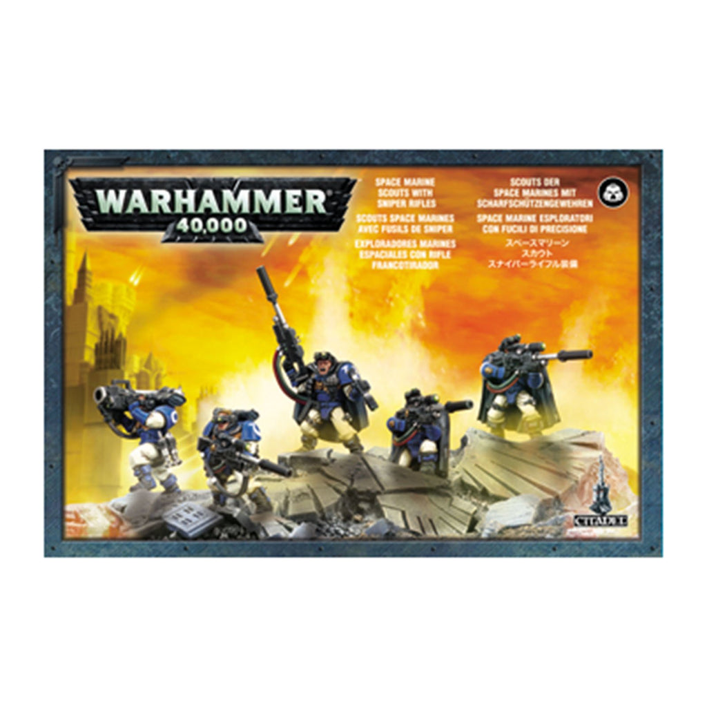 Warhammer 40,000 Citadel Space Marine Scout Squad With Sniper Rifles Set - Radar Toys