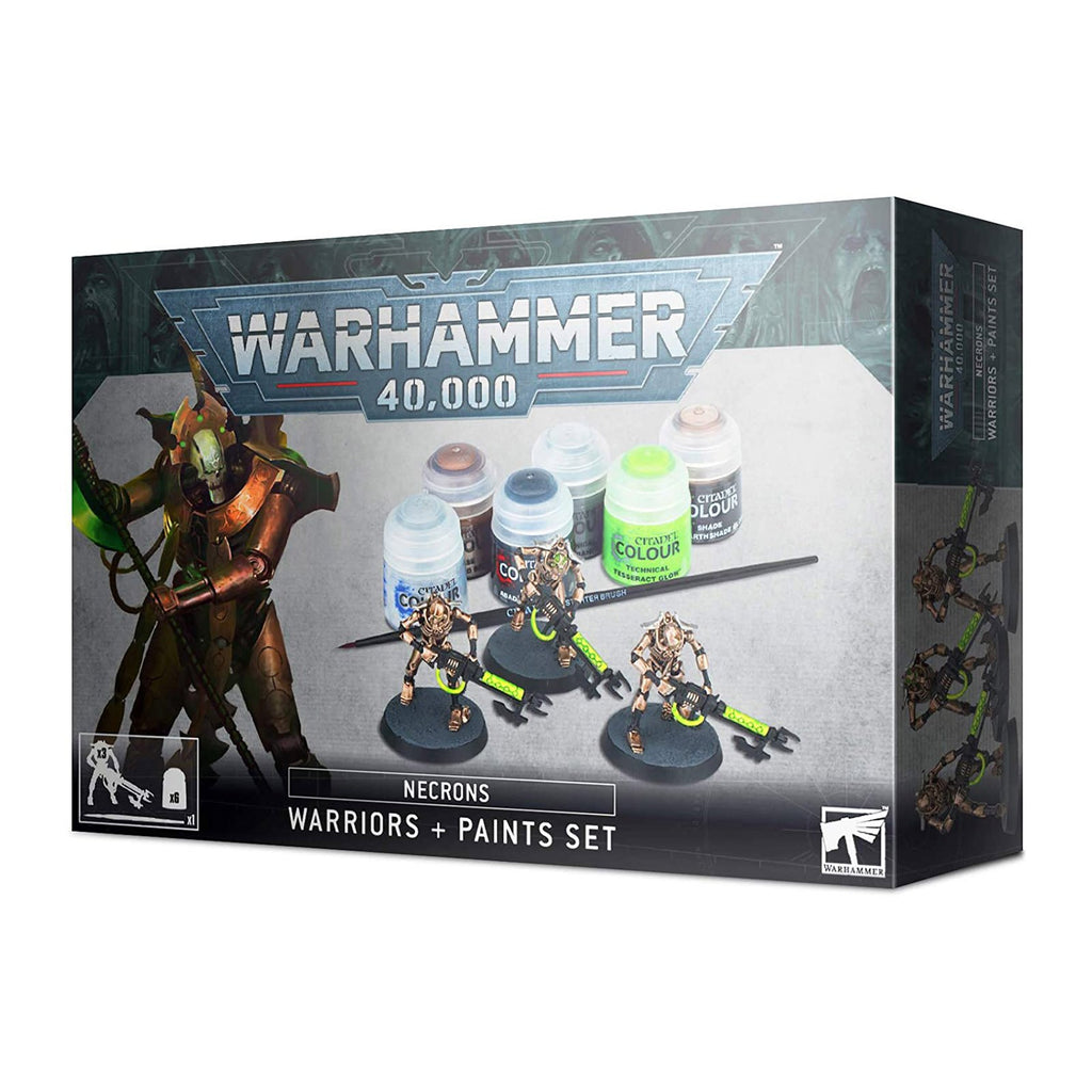 Warhammer 40,000 Necrons Warriors And Paints Set - Radar Toys