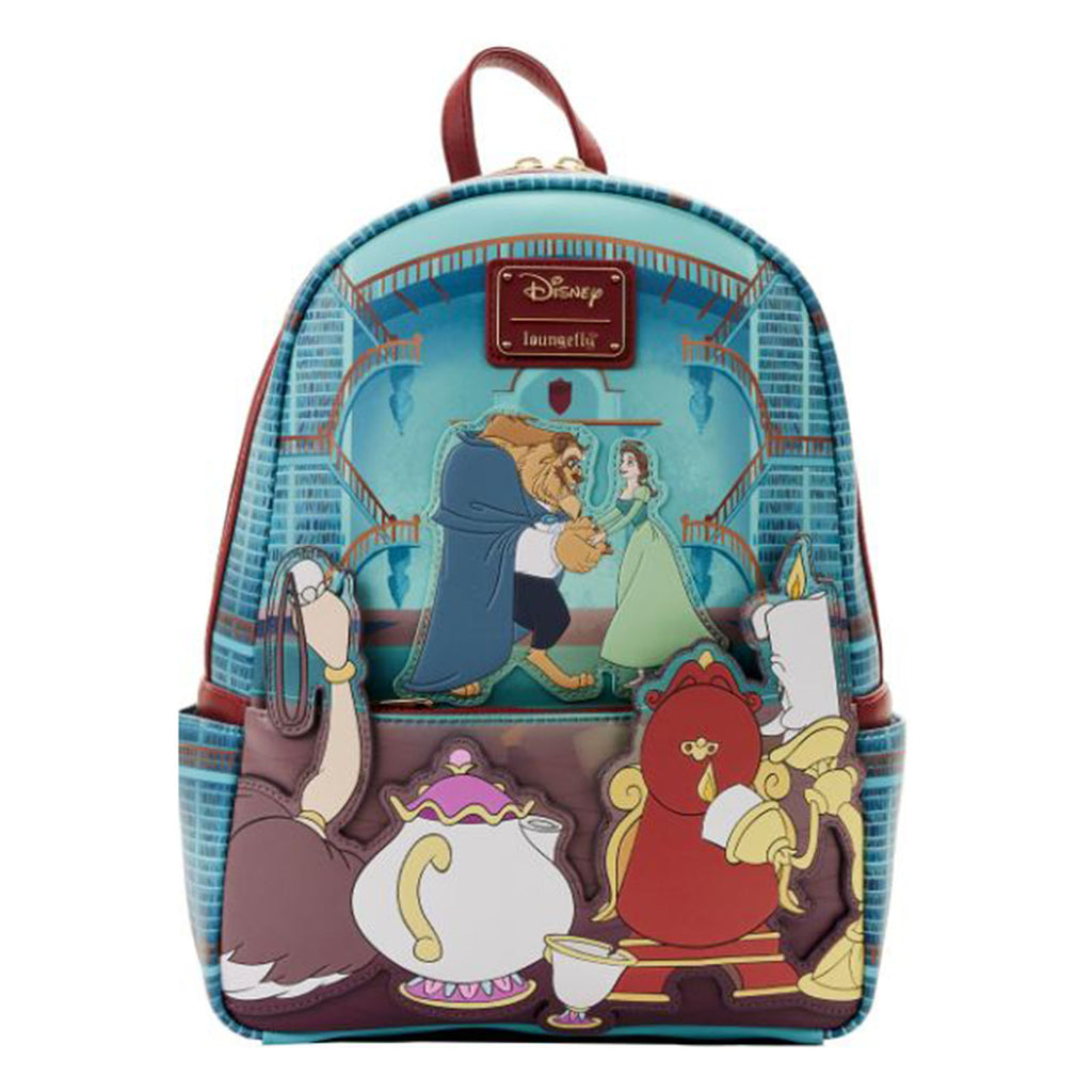 Loungefly Disney Beauty And The Beast Library Scene Mini Backpack