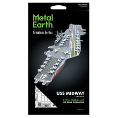 Metal Earth Iconx USS Midway Steel Model Kit - Radar Toys