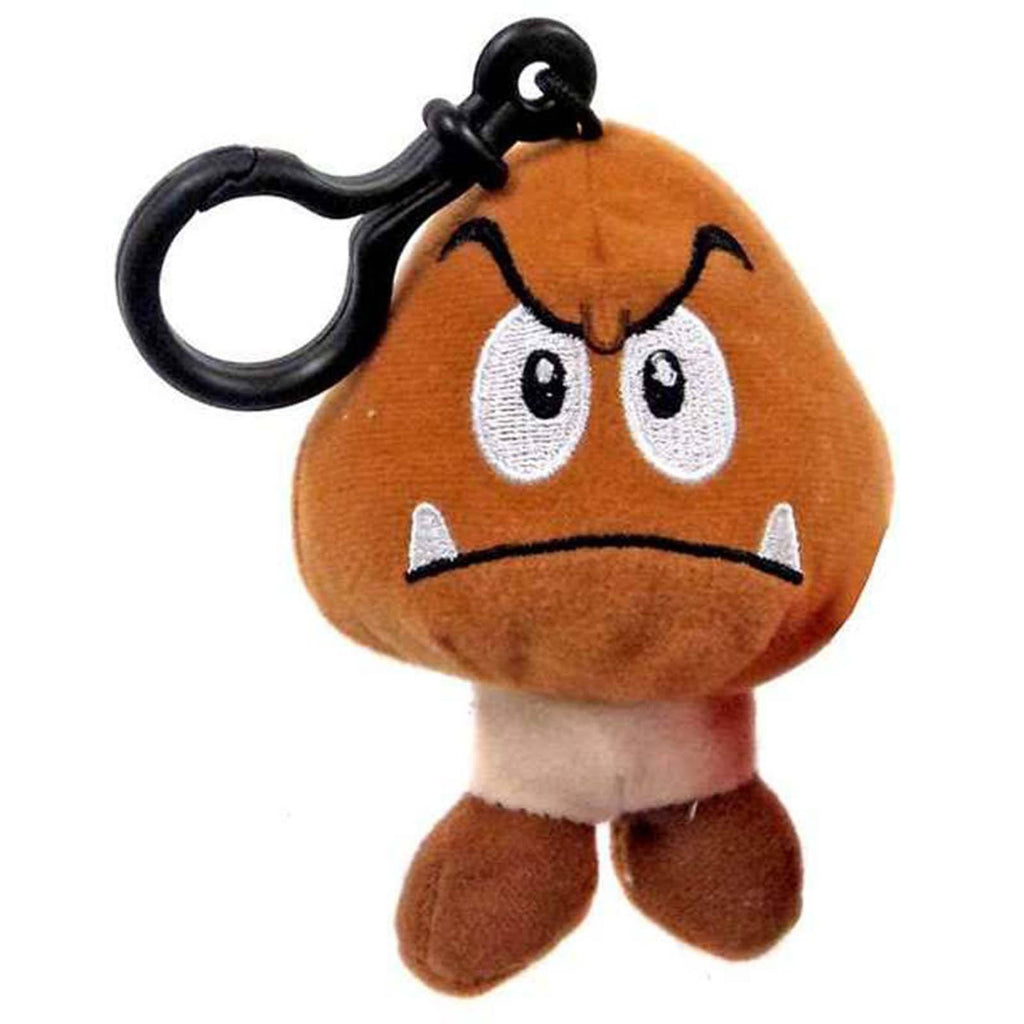 Super Mario World Of Nintendo Goomba Clip On Plush Figure - Radar Toys