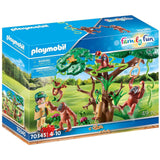 Playmobil Family Fun Orangutans With Tree 70345 - Radar Toys