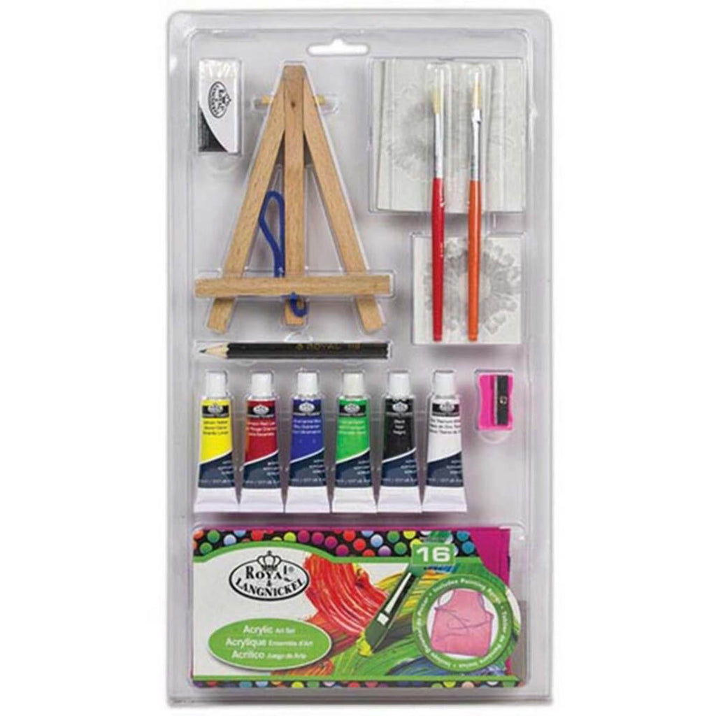 Royal Brush Acrylic 16 Piece Art Set - Radar Toys