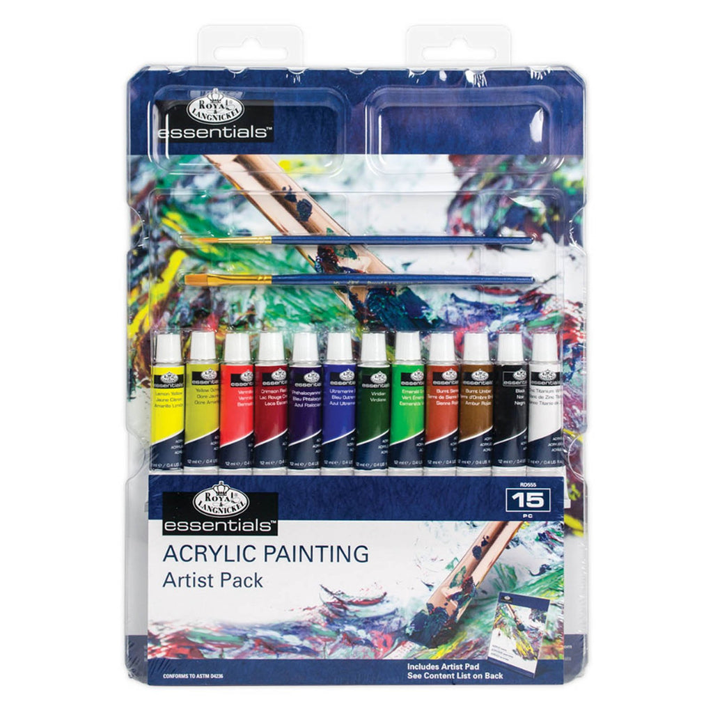 Royal Brush Essentials Acrylic Painting 15 Piece Art Set RD555 - Radar Toys