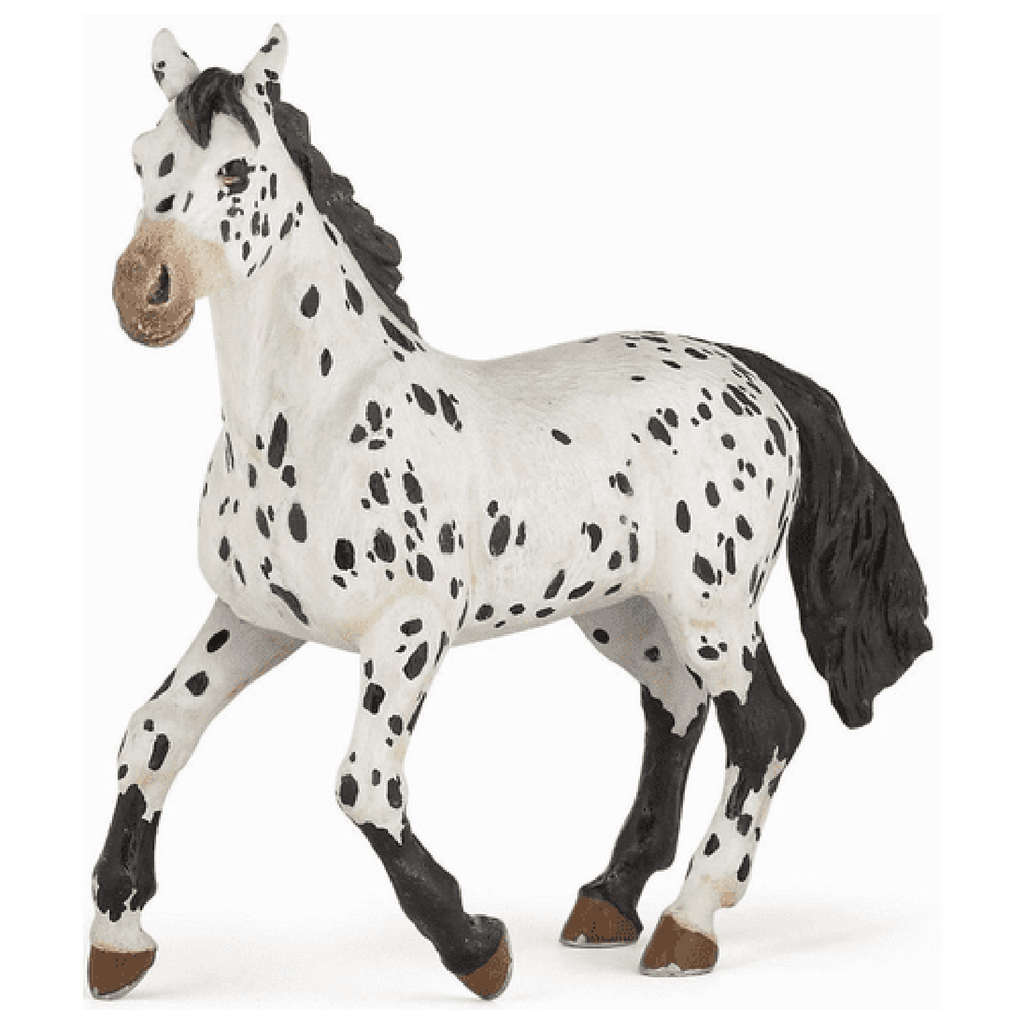 Papo Black Appaloosa Horse Animal Figure 51539 - Radar Toys
