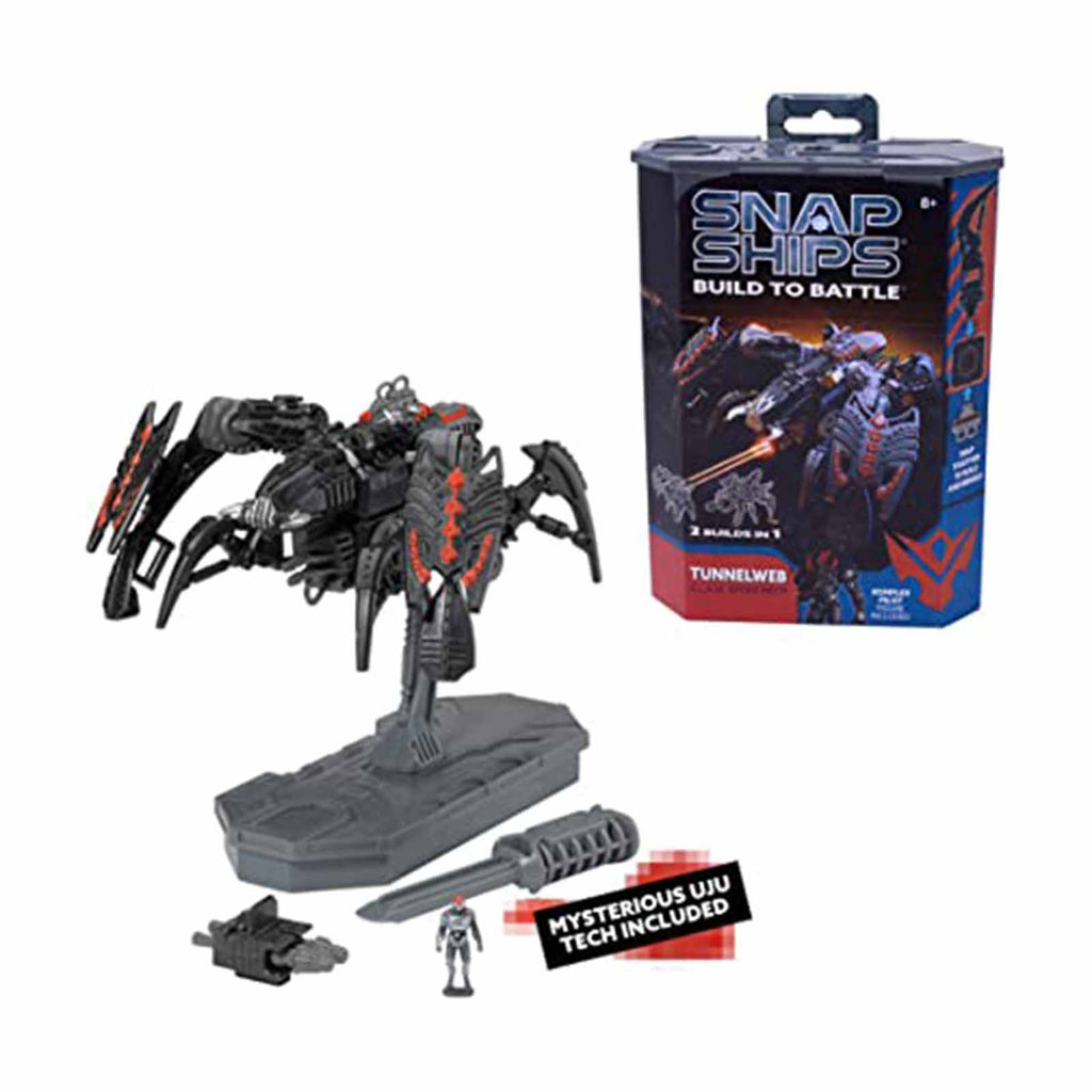 Snap Ships Tunnelweb KLAW Spider Mech 2-In-1 Building Set