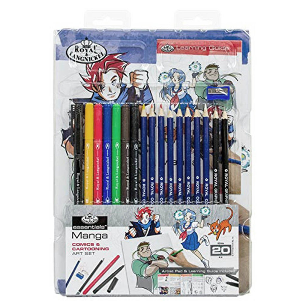 Royal Brush Essentials Manga 20 Piece Art Set - Radar Toys