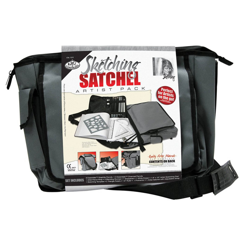 Royal Brush Essentials Sketching Satchel Travel Art Set - Radar Toys