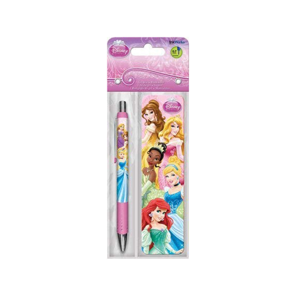 Ink Works Disney Princess Group Gel Pen Bookmark Set - Radar Toys