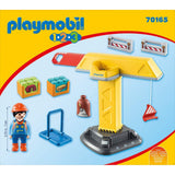 Playmobil 1-2-3 Construction Crane Building Set 70165 - Radar Toys
