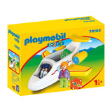 Playmobil 1-2-3 Plane With Passenger Building Set 70185 - Radar Toys