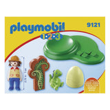 Playmobil 123 Girl With Dino Egg Building Set 9121 - Radar Toys