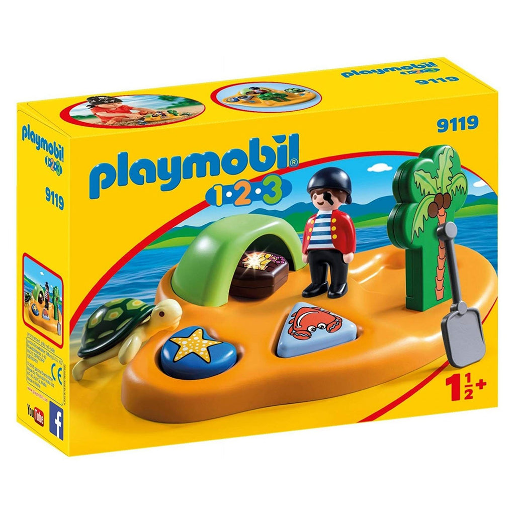 Playmobil 123 Pirate Island Building Set 9119 - Radar Toys