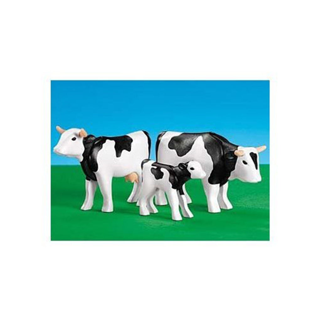 Playmobil 2 Cows With Calf Building Set 7892 - Radar Toys