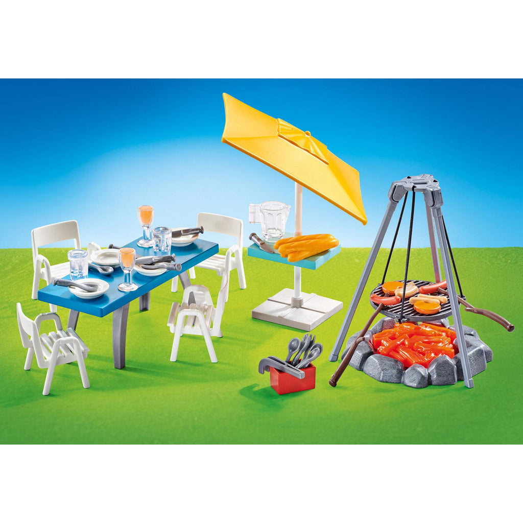 Playmobil Barbecue With Seating Area Building Set 9818 - Radar Toys