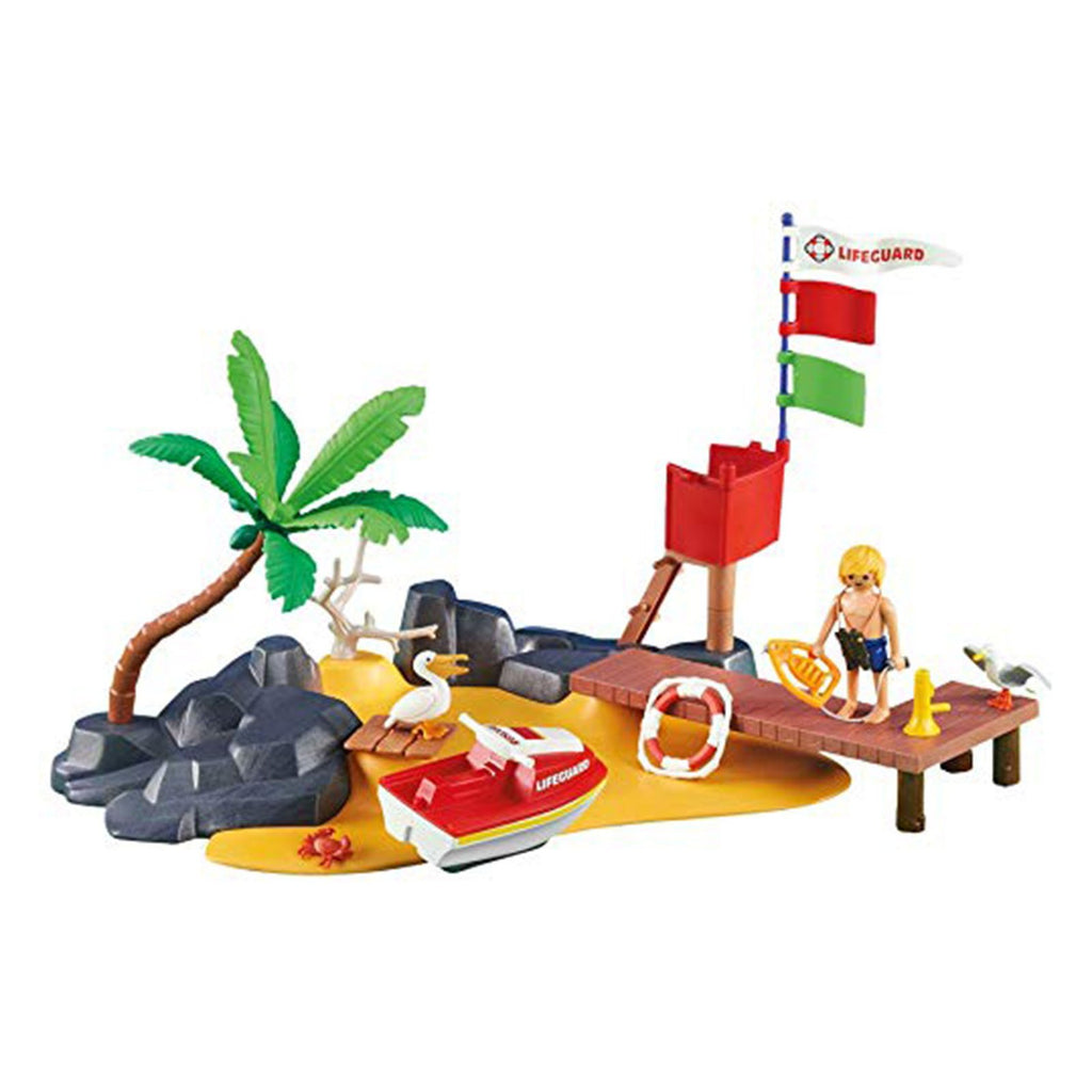 Playmobil Beach With Lifeguard Stand Building Set 6346 - Radar Toys