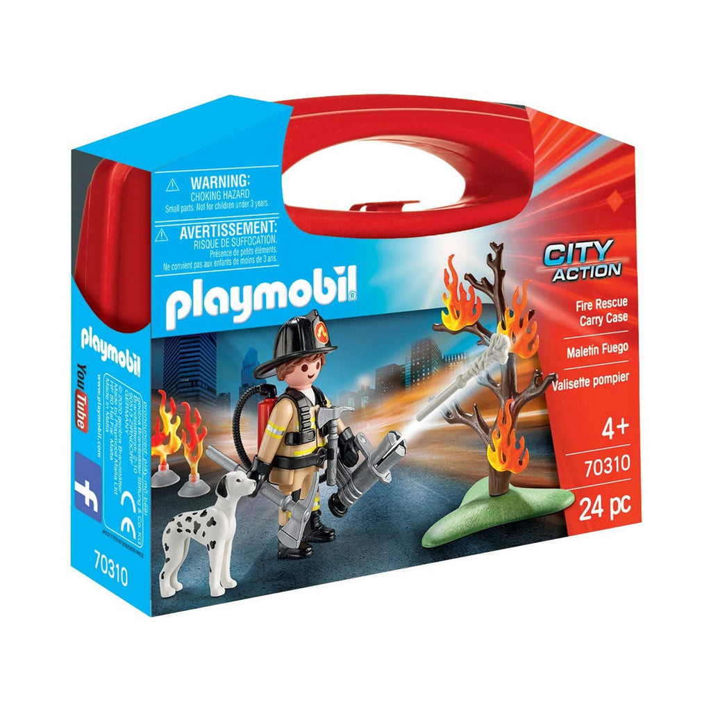 Playmobil City Action Fire Rescue Carry Case Building Set - Radar Toys
