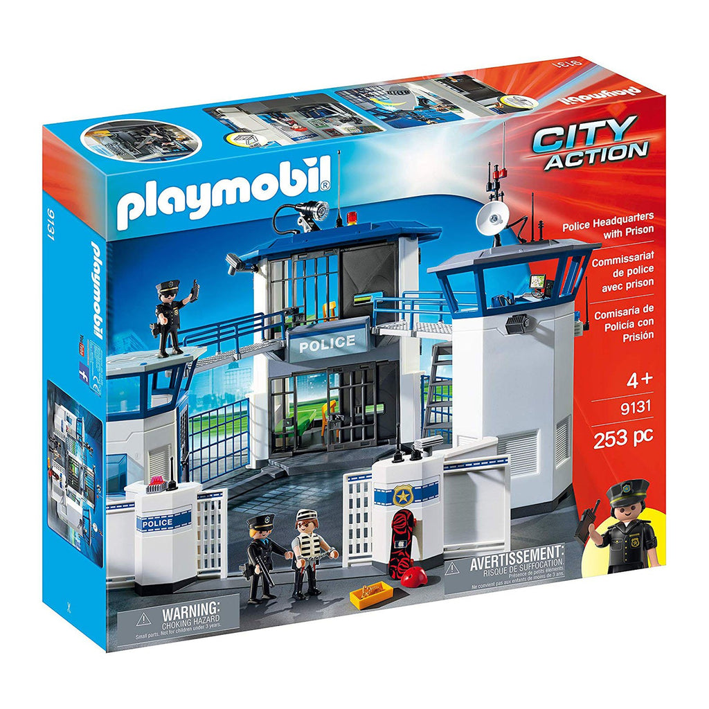 Playmobil City Action Police Headquarters With Prison Building Set 9131 - Radar Toys