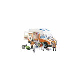 Playmobil City Life Ambulance With Flashing Lights Building Set 70049 - Radar Toys