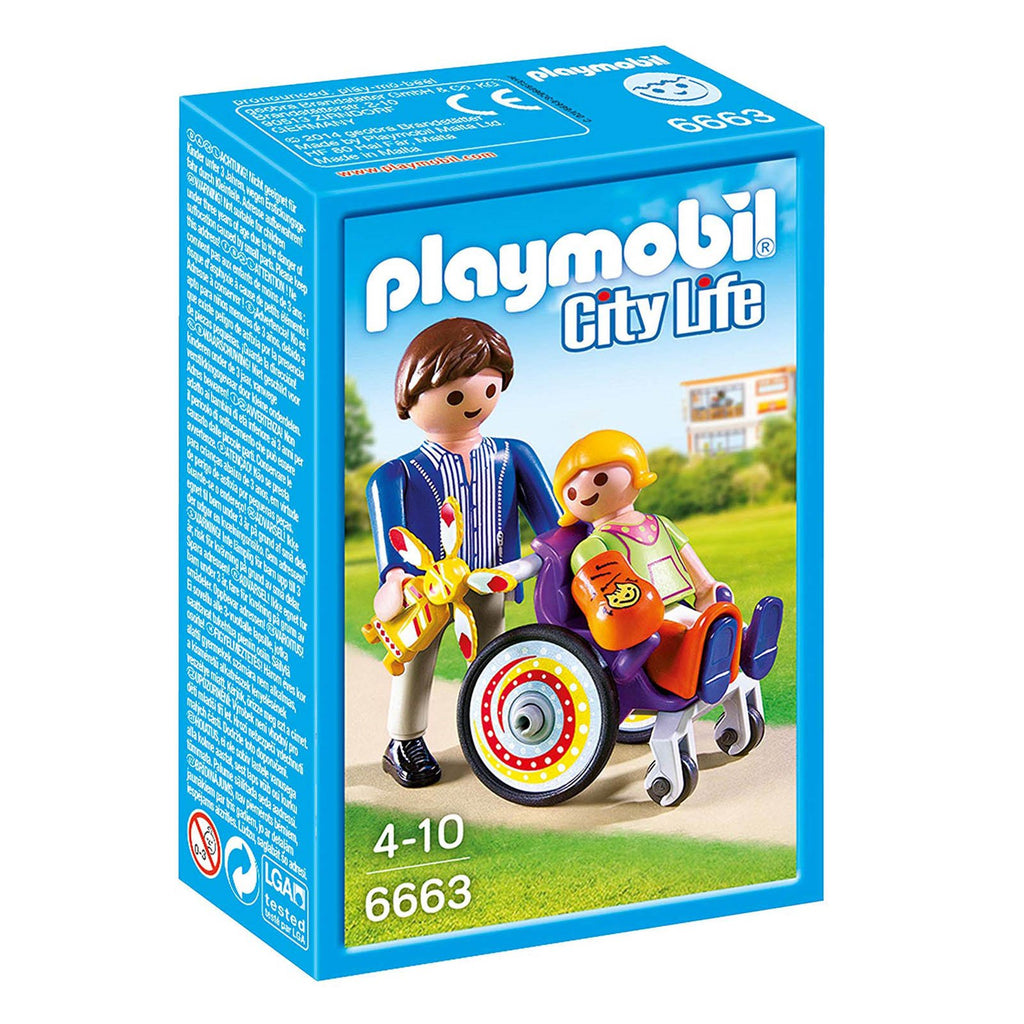 Playmobil City Life Child In Wheelchair Building Set 6663 - Radar Toys