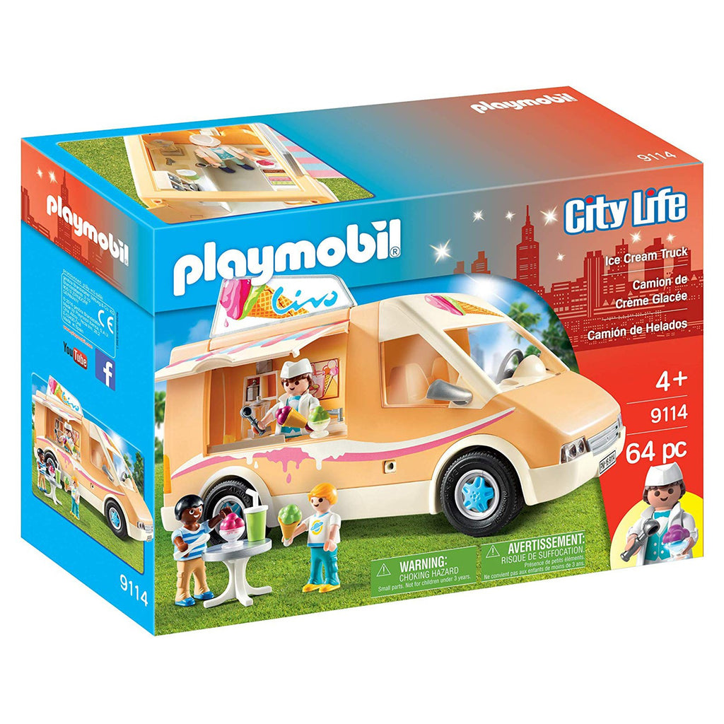 Playmobil City Life Ice Cream Truck Building Set 9114 - Radar Toys