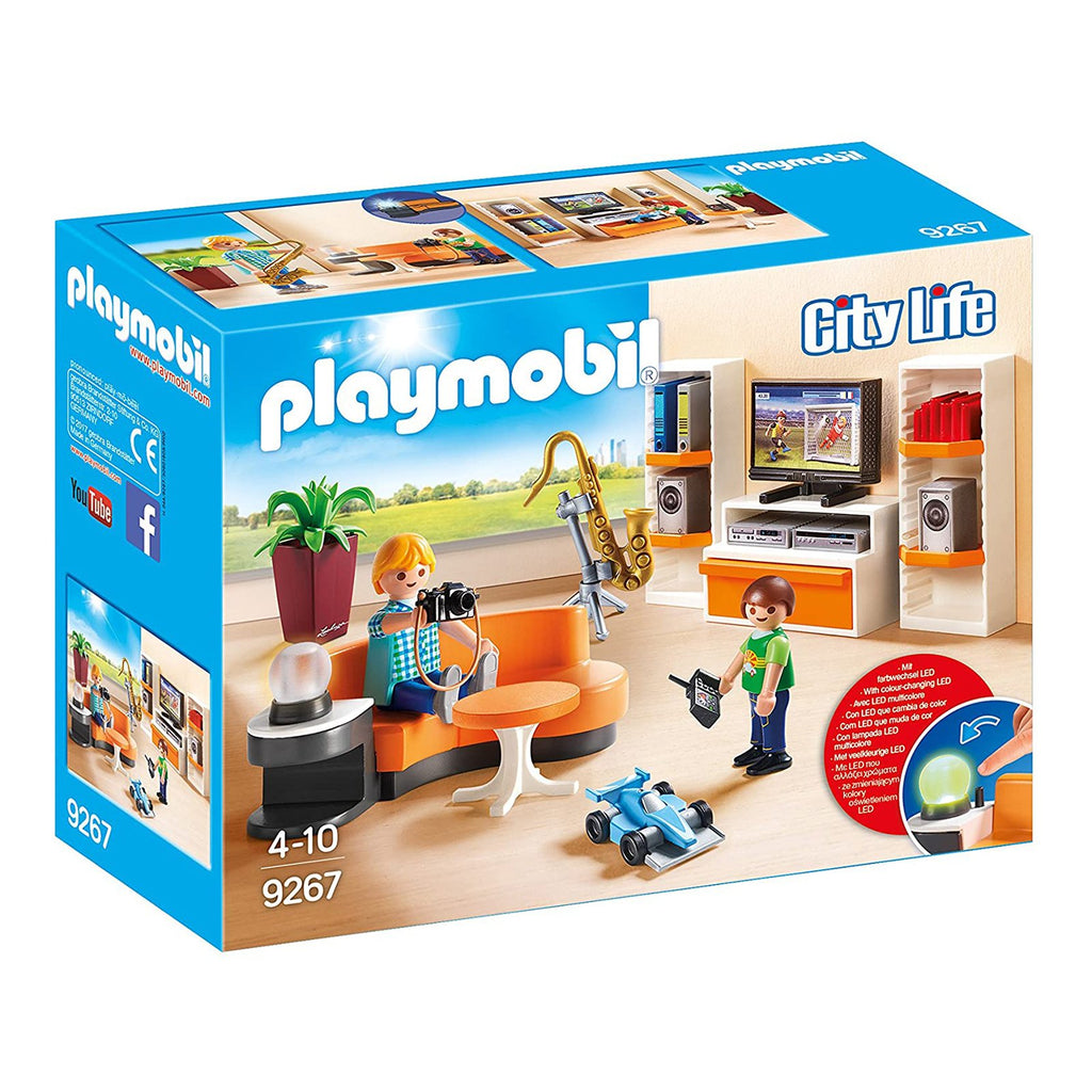 Playmobil City Life Living Room Building Set 9267 - Radar Toys