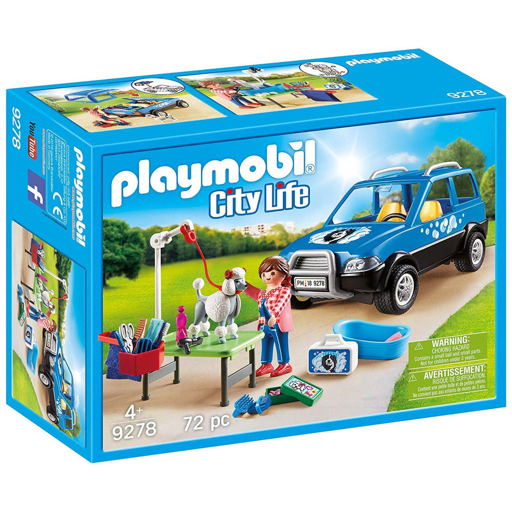 Playmobil City Life Mobile Pet Groomer Building Set 9278 - Radar Toys