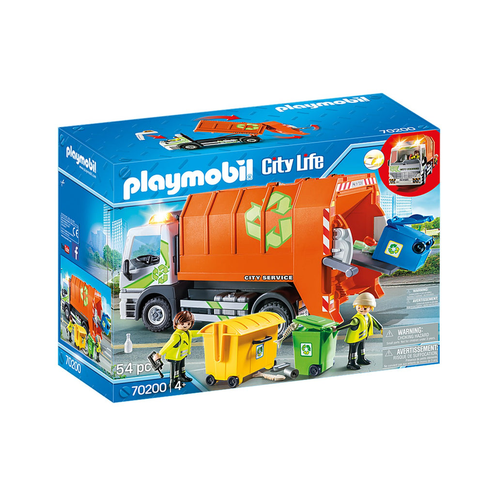 Playmobil City Life Recycling Truck Building Set 70200 - Radar Toys