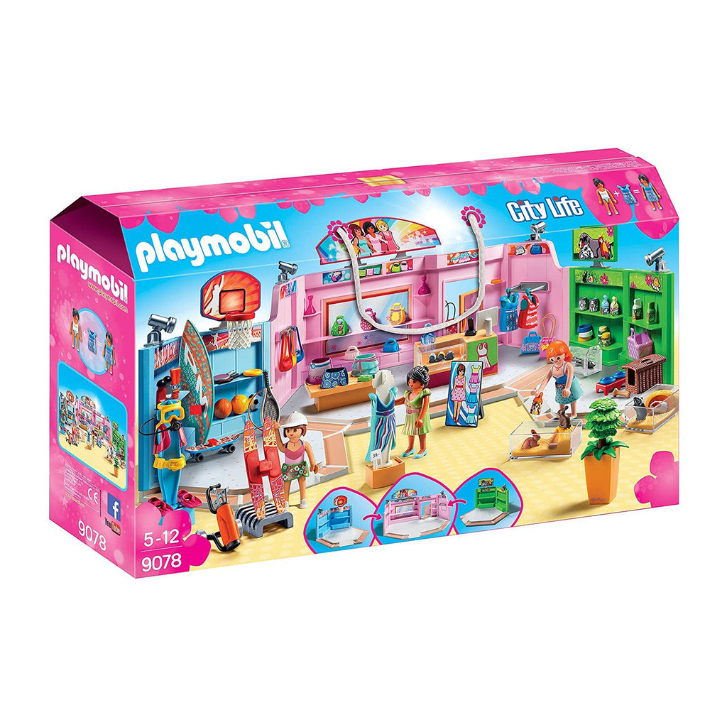 Playmobil City Life Shopping Plaza Building Set 9078 - Radar Toys