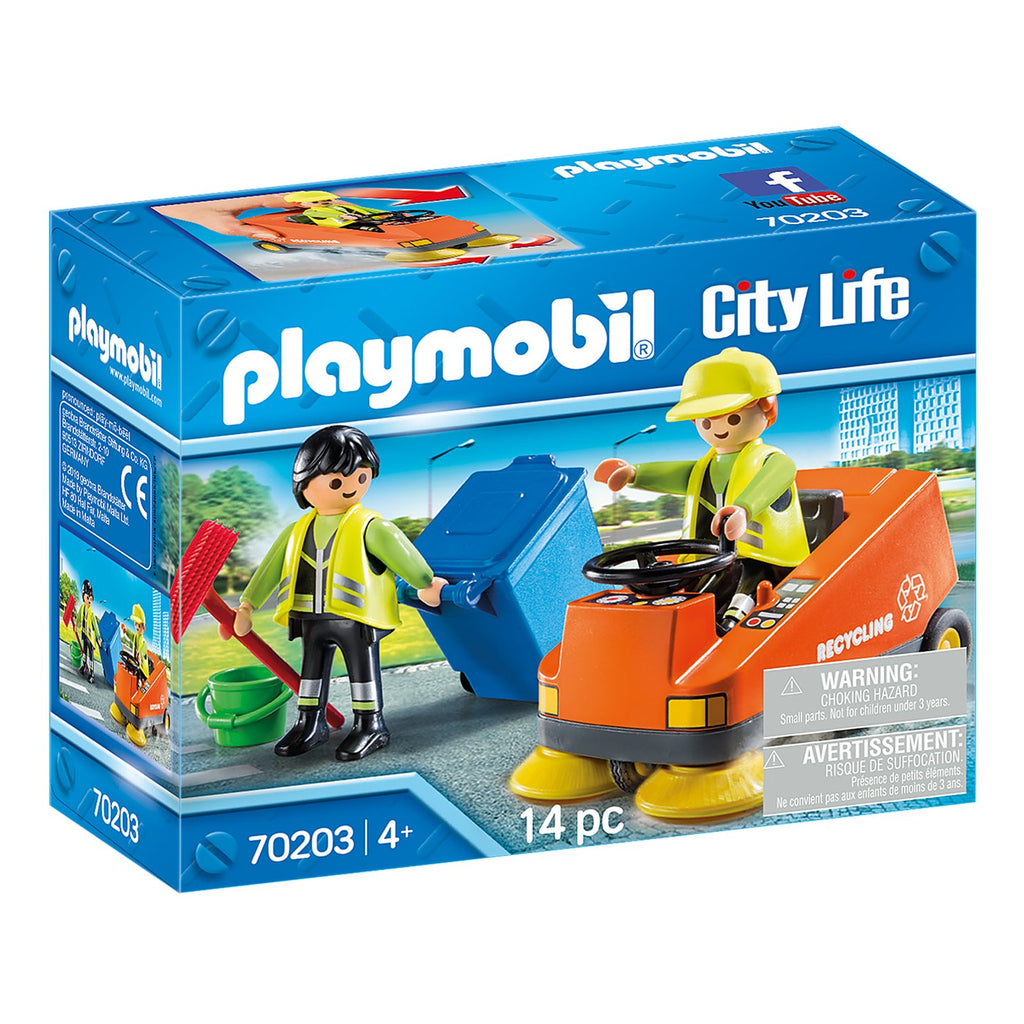 Playmobil City Life Street Sweeper Building Set 70203 - Radar Toys