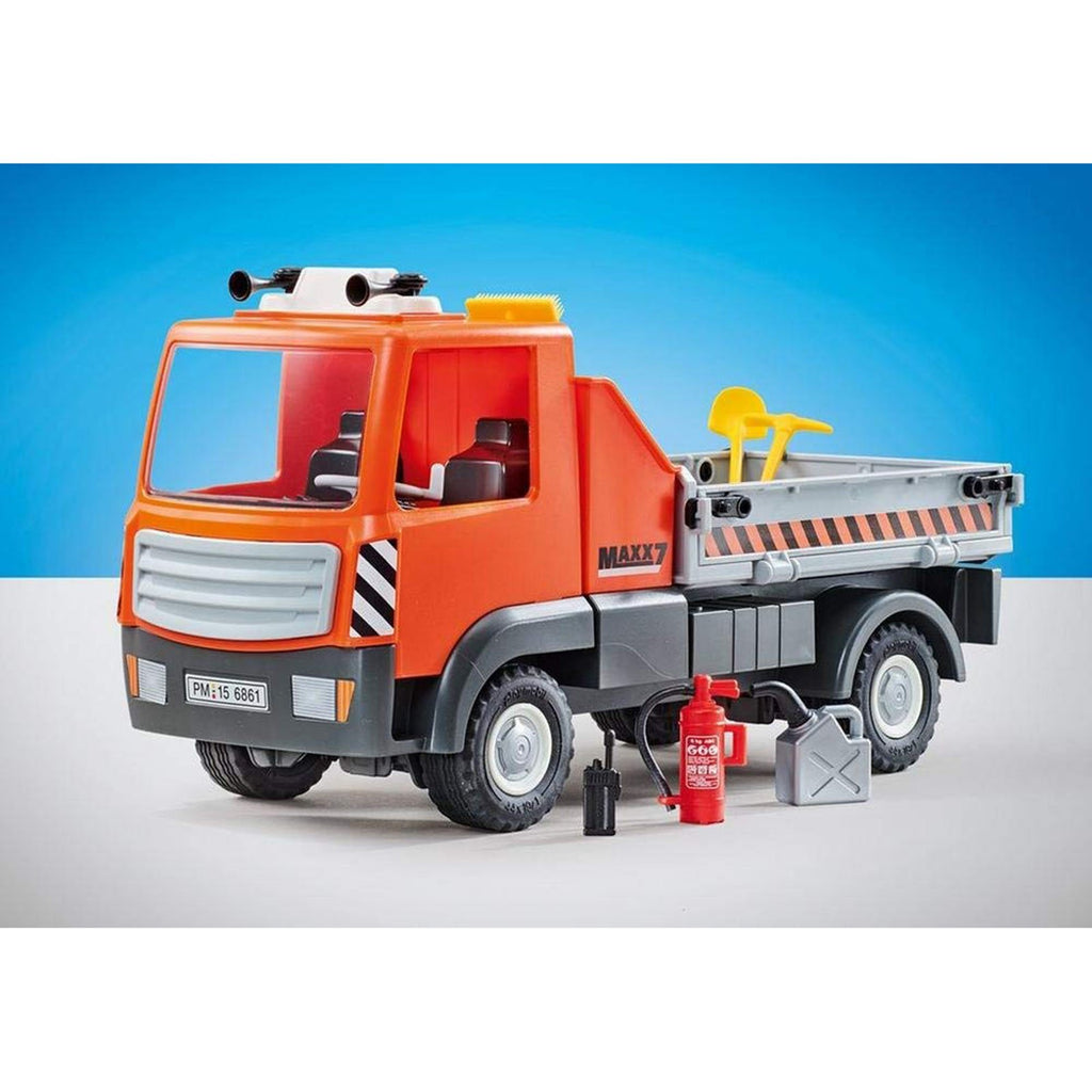 Playmobil Construction Truck Building Set 9801 - Radar Toys