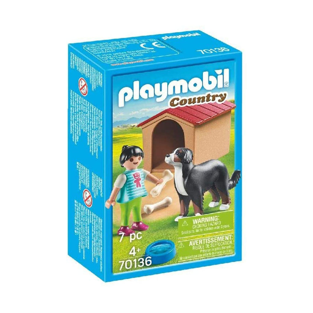 Playmobil Country Dog With Doghouse Building Set 70136 - Radar Toys