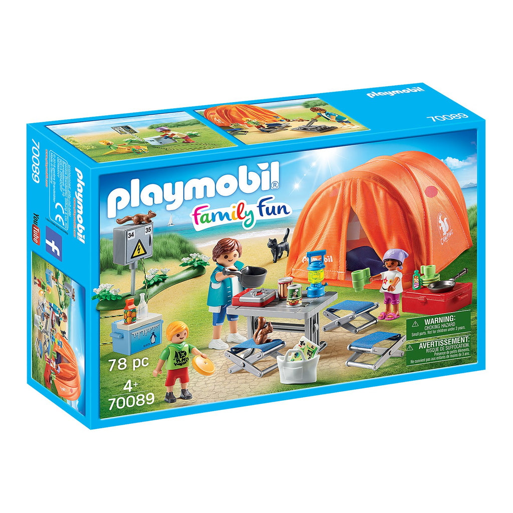 Playmobil Family Fun Family Camping Trip Building Set 70089 - Radar Toys