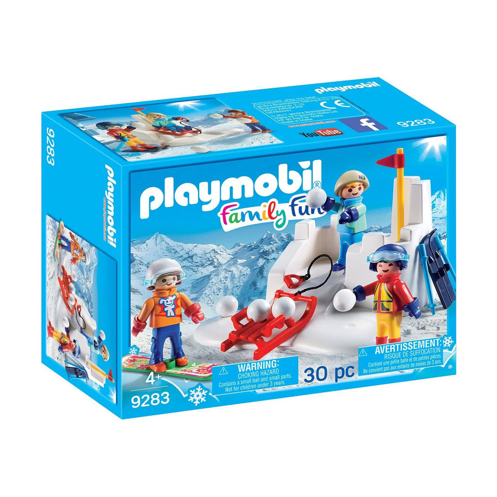 Playmobil Family Fun Snowball Fight Building Set 9283 - Radar Toys