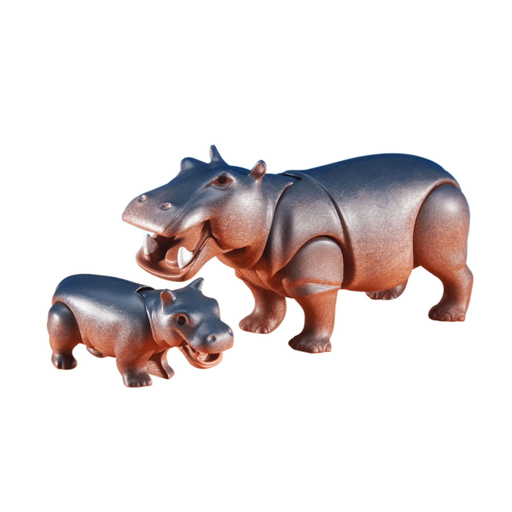 Playmobil Hippo With Calf Building Set 6421 - Radar Toys