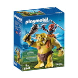 Playmobil Knights Giant Troll With Dwarf Fighter Building Set 9343 - Radar Toys