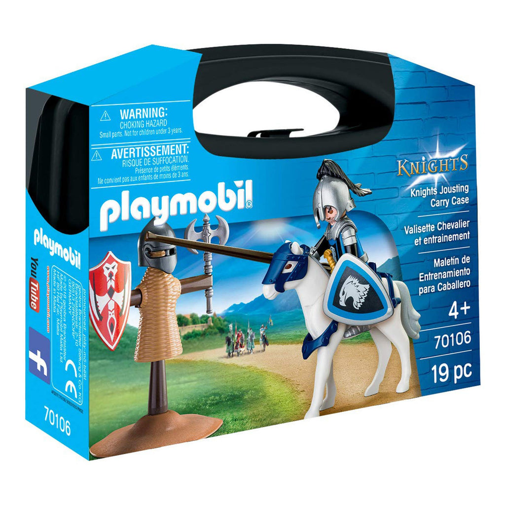 Playmobil Knights Jousting Carry Case Building Set 70106 - Radar Toys
