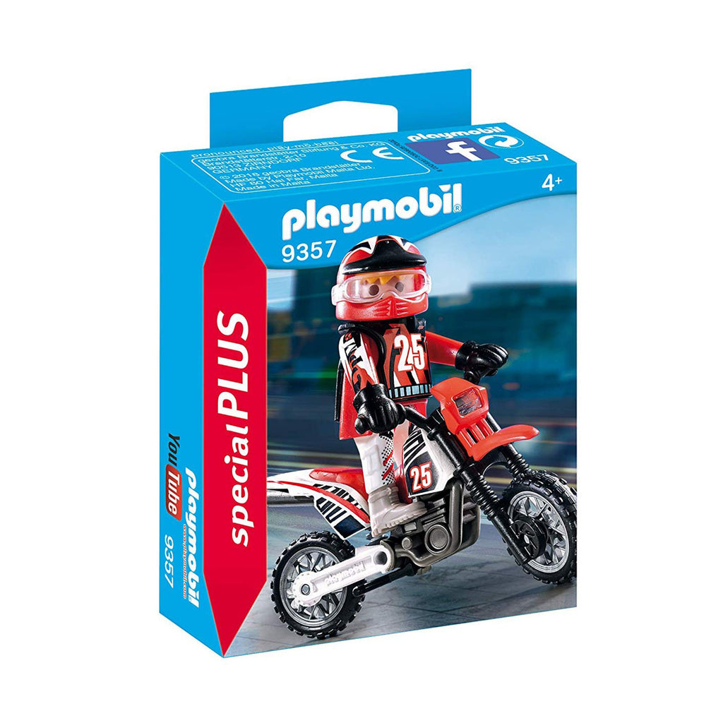 Playmobil Motocross Driver Building Set 9357 - Radar Toys