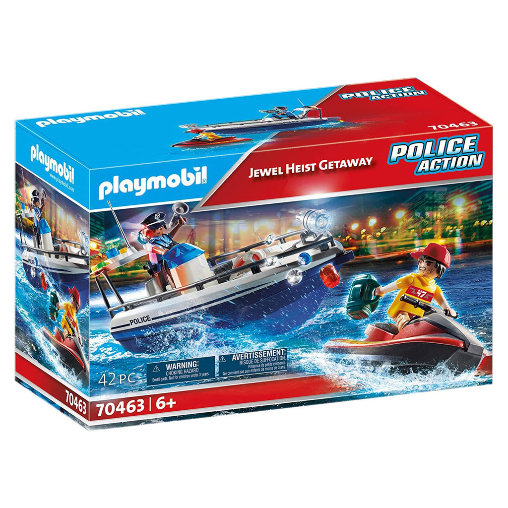 Playmobil Police Action Jewel Heist Getaway Building Set 70463 - Radar Toys