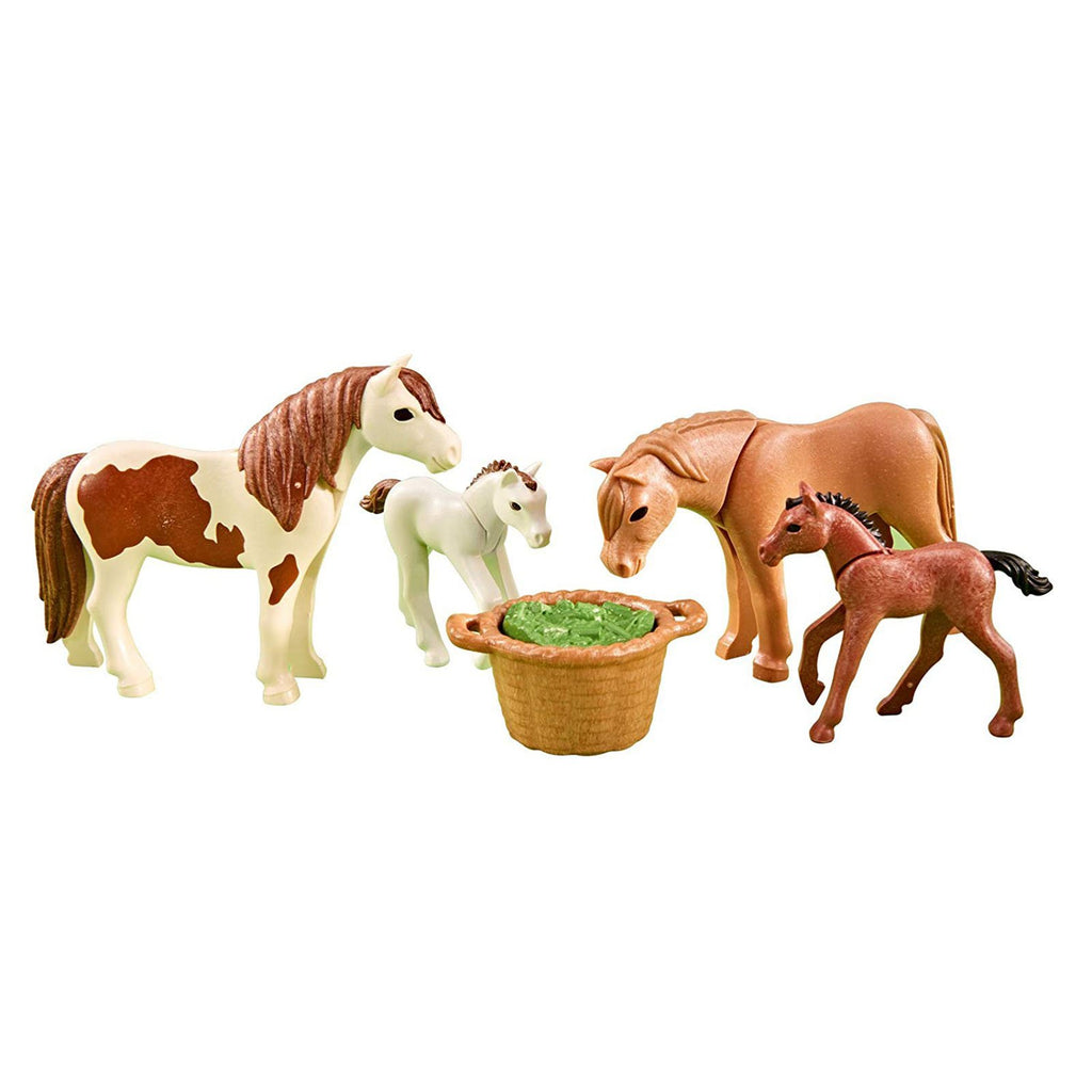 Playmobil Ponies With Foals Building Set 6534 - Radar Toys