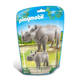 Playmobil Rhino With Baby Building Set 6638 - Radar Toys