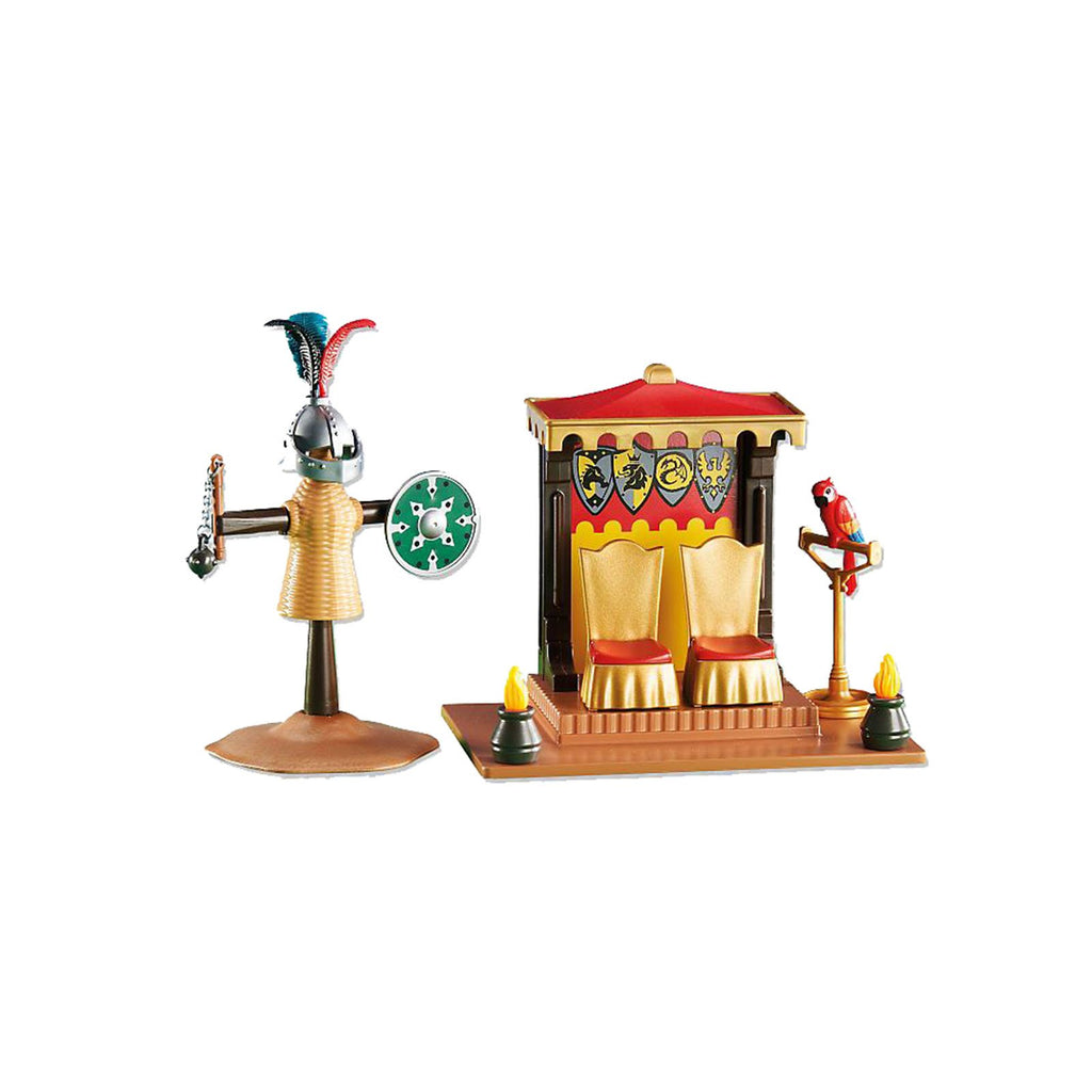 Playmobil Royal Thrones With Tournament Practice Building Set 6375 - Radar Toys