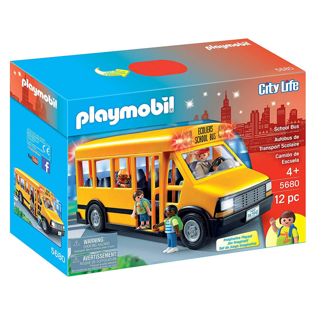 Playmobil School Bus Building Set 5680 - Radar Toys