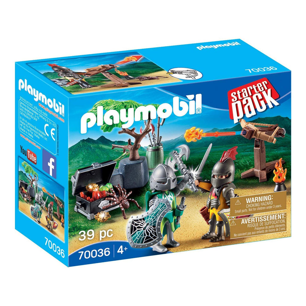 Playmobil StarterPack Knight's Treasure Battle Building Set 70036 - Radar Toys