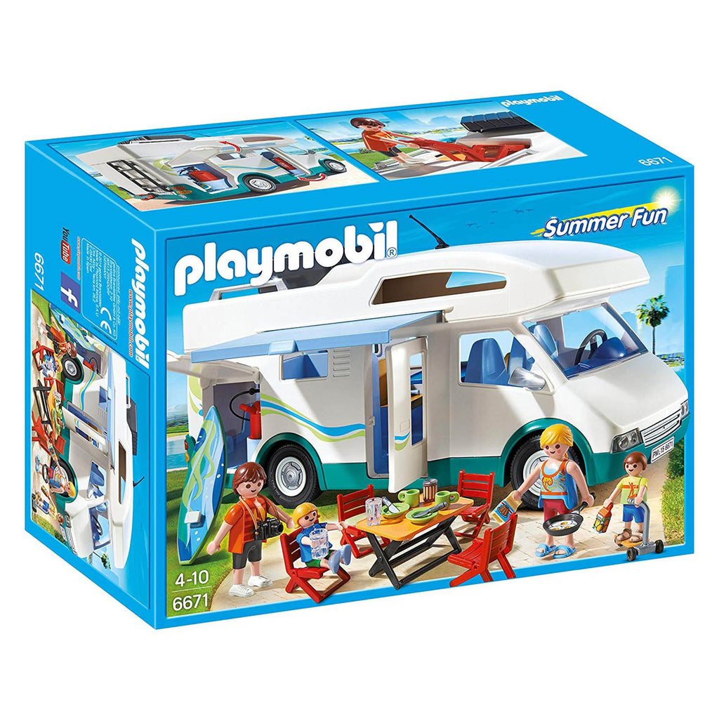 Playmobil Summer Fun Summer Camper Building Set 6671 - Radar Toys