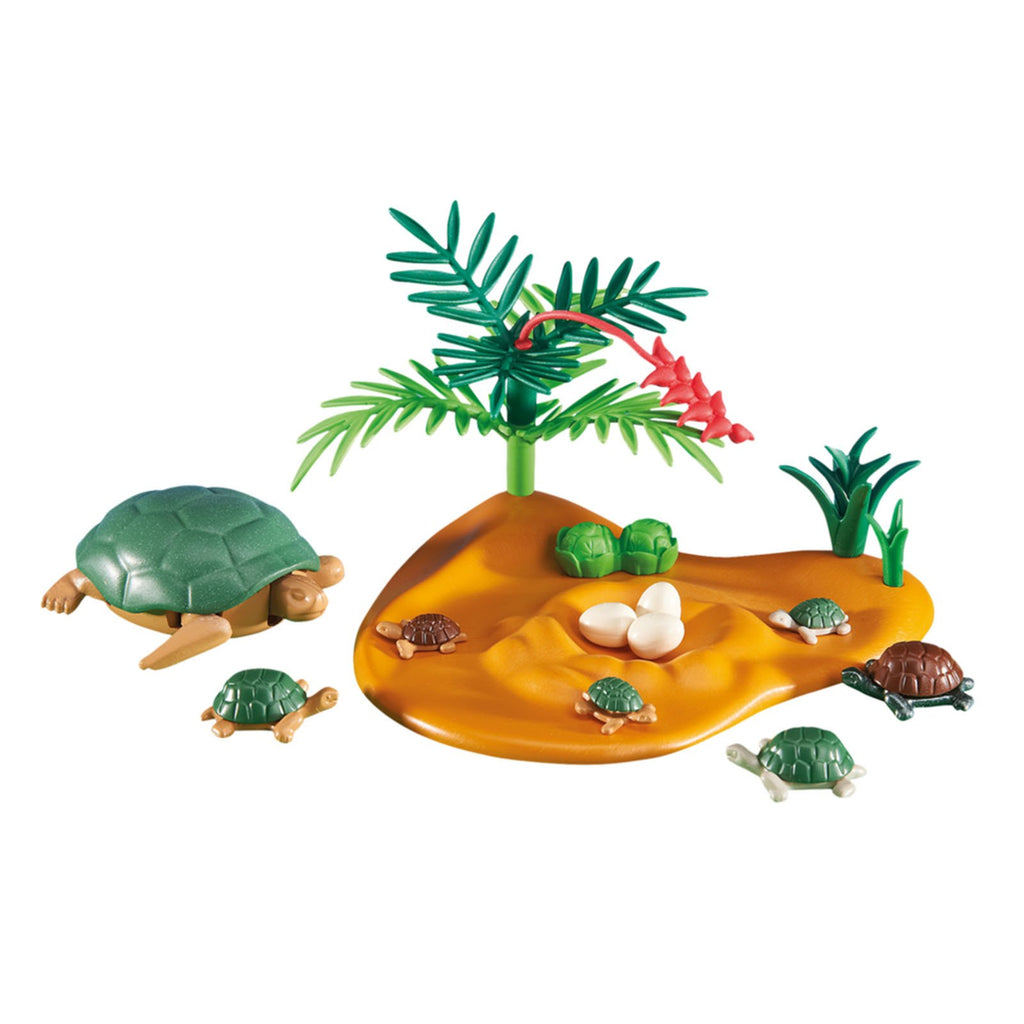 Playmobil Turtles With Babies Building Set 6420 - Radar Toys