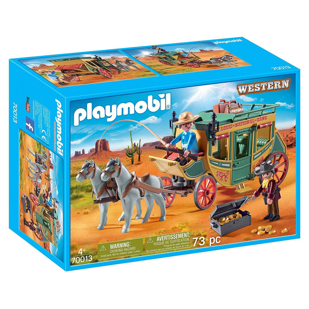 Playmobil Western Stagecoach Building Set 70013 - Radar Toys