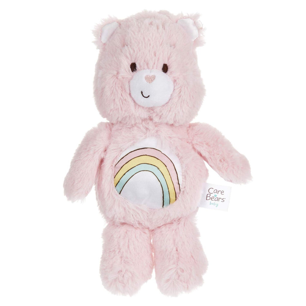 Care Bears Baby Bedtime Bear Pink Bean Bag Plush Rattle - Radar Toys
