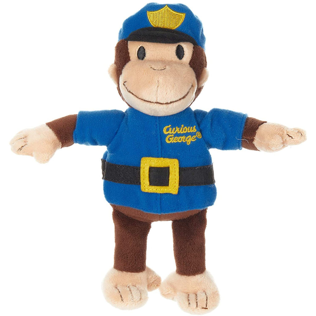 Curious George Policeman 8 Inch Plush Jingler Figure - Radar Toys